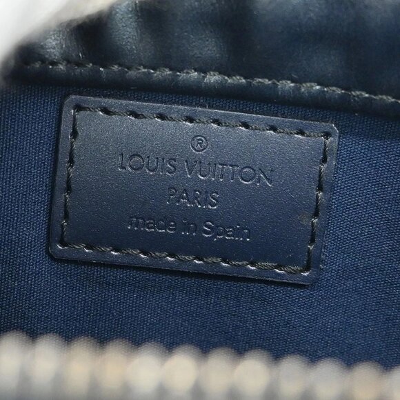 Louis Vuitton Blue Monogram Mat Alston Shoulder Bag M55125 CA0032 XX07580 - Picture 9 of 11